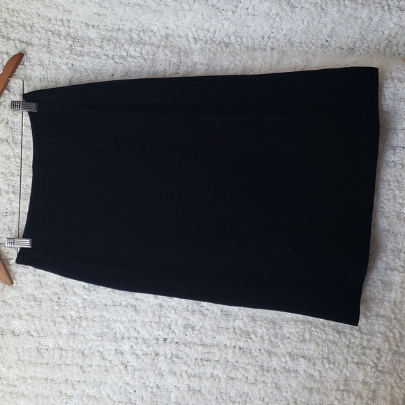 Ivory black velvet pencil skirt medium whimsigoth - Picture 1 of 6